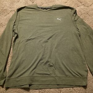 Puma Forest Green Crew Neck Shirt